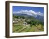 Annapurna South 7219M, Gandruk Village, Annapurnas, Nepal-Gavin Hellier-Framed Photographic Print