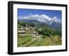 Annapurna South 7219M, Gandruk Village, Annapurnas, Nepal-Gavin Hellier-Framed Photographic Print