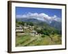 Annapurna South 7219M, Gandruk Village, Annapurnas, Nepal-Gavin Hellier-Framed Photographic Print