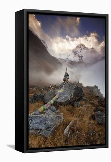 Annapurna South-Everlook Photography-Framed Stretched Canvas