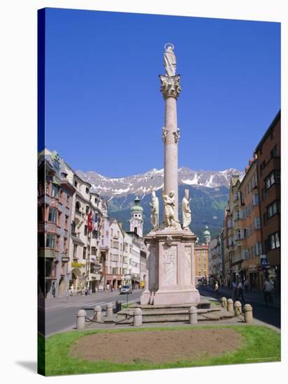 Annasaule Monument in the Centre of Innsbruck, Tirol, Austria-Gavin Hellier-Stretched Canvas