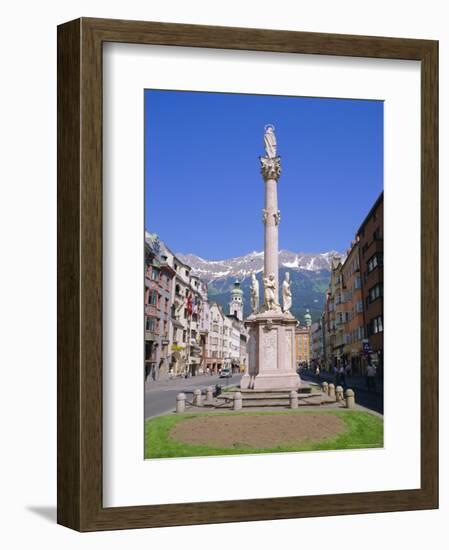 Annasaule Monument in the Centre of Innsbruck, Tirol, Austria-Gavin Hellier-Framed Photographic Print