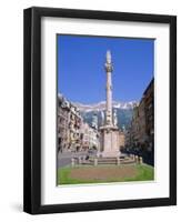 Annasaule Monument in the Centre of Innsbruck, Tirol, Austria-Gavin Hellier-Framed Photographic Print