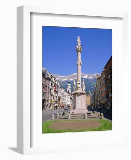 Annasaule Monument in the Centre of Innsbruck, Tirol, Austria-Gavin Hellier-Framed Photographic Print