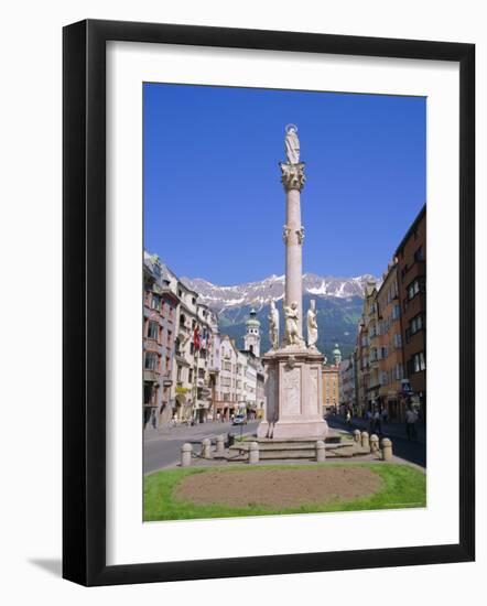 Annasaule Monument in the Centre of Innsbruck, Tirol, Austria-Gavin Hellier-Framed Photographic Print