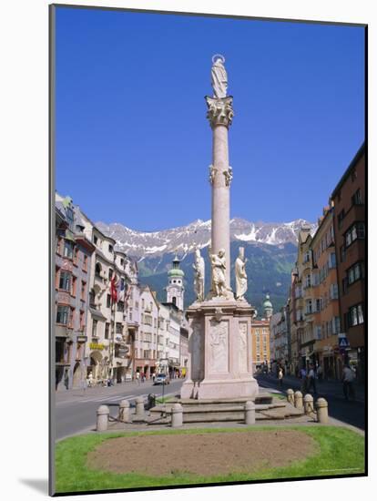 Annasaule Monument in the Centre of Innsbruck, Tirol, Austria-Gavin Hellier-Mounted Photographic Print