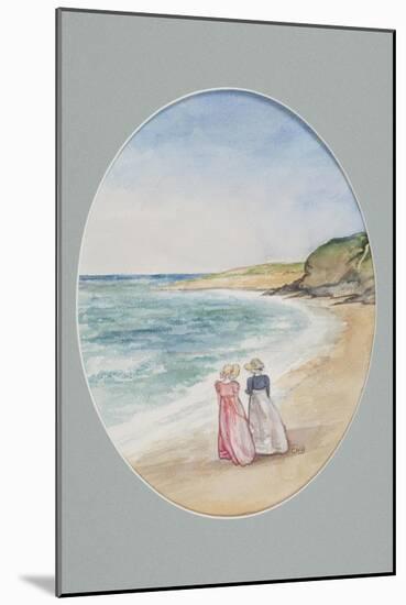 Anne and Henrietta Stroll Down to the Sea, 2006-Caroline Hervey-Bathurst-Mounted Giclee Print