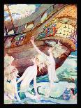 Little Mermaid's Sisters-Anne Anderson -Stretched Canvas