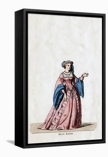 Anne Boleyn, Costume Design for Shakespeare's Play, Henry VIII, 19th Century-null-Framed Stretched Canvas
