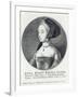 Anne Boleyn, Etched by Wenceslaus Hollar, 1649-Hans Holbein the Younger-Framed Giclee Print