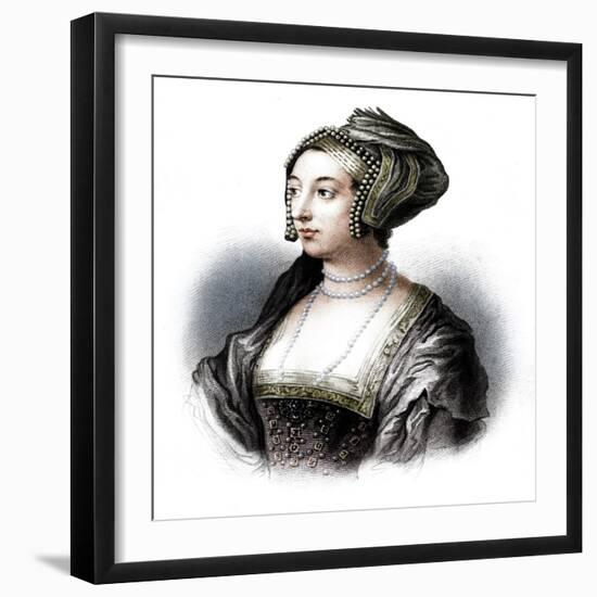 Anne Boleyn, second wife of Henry VIII, (19th century)-S Freeman-Framed Giclee Print