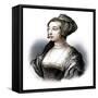 Anne Boleyn, second wife of Henry VIII, (19th century)-S Freeman-Framed Stretched Canvas