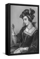 Anne Boleyn, the Second Wife of King Henry VIII, 1851-B Eyles-Framed Stretched Canvas