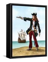 Anne Bonny, C1698, Irish Pirate-Karen Humpage-Framed Stretched Canvas