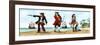 Anne Bonny, John 'Calico Jack' Rackam and Mary Read, 18th Century Pirates-Karen Humpage-Framed Giclee Print