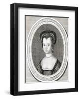 Anne Countess Pembroke-R White-Framed Art Print