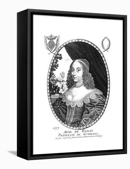 Anne de Rohan-Balthasar Moncornet-Framed Stretched Canvas