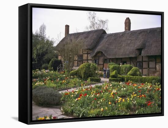 Anne Hathaway's Cottage, Birthplace and Childhood Home of Shakespeare's Future Wife, England-null-Framed Stretched Canvas