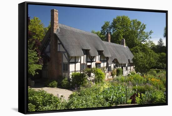 Anne Hathaway's Cottage, Stratford-Upon-Avon, Warwickshire, England, United Kingdom, Europe-Stuart Black-Framed Stretched Canvas