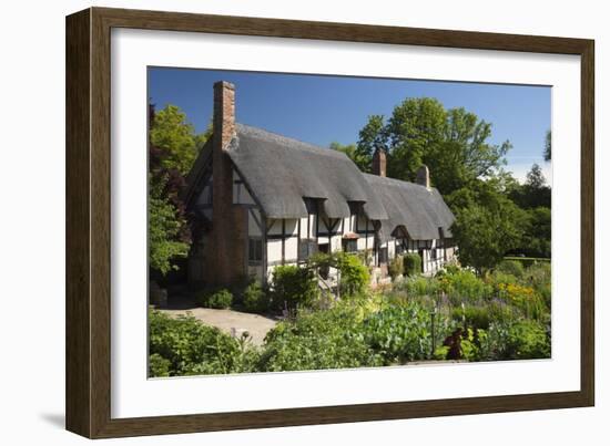 Anne Hathaway's Cottage, Stratford-Upon-Avon, Warwickshire, England, United Kingdom, Europe-Stuart Black-Framed Photographic Print