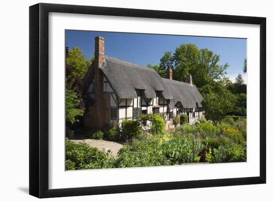 Anne Hathaway's Cottage, Stratford-Upon-Avon, Warwickshire, England, United Kingdom, Europe-Stuart Black-Framed Photographic Print