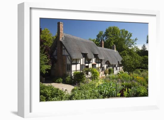 Anne Hathaway's Cottage, Stratford-Upon-Avon, Warwickshire, England, United Kingdom, Europe-Stuart Black-Framed Photographic Print