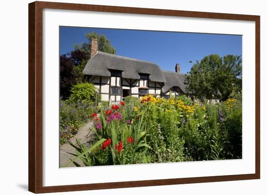 Anne Hathaway's Cottage, Stratford-Upon-Avon, Warwickshire, England, United Kingdom, Europe-Stuart Black-Framed Photographic Print