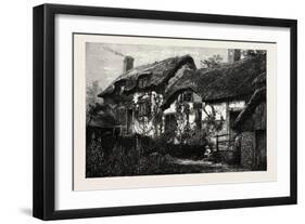 Anne Hathaway's Cottage, UK, 19th Century-null-Framed Giclee Print