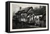 Anne Hathaway's Cottage, UK, 19th Century-null-Framed Stretched Canvas