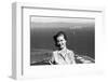 Anne Henderson, 21, on Vista Point at the Golden Gate Bridge, San Francisco, California-Allan Grant-Framed Photographic Print