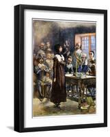 Anne Hutchinson (1591-1643)-Edwin Austin Abbey-Framed Giclee Print