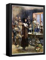 Anne Hutchinson (1591-1643)-Edwin Austin Abbey-Framed Stretched Canvas