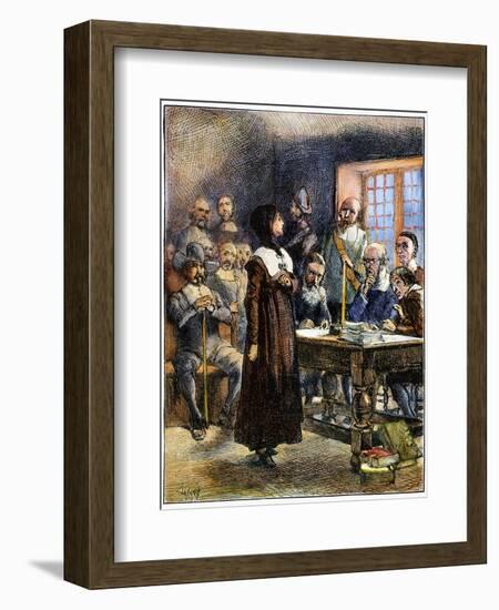 Anne Hutchinson (1591-1643)-Edwin Austin Abbey-Framed Giclee Print