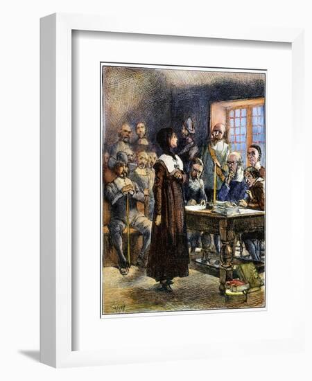 Anne Hutchinson (1591-1643)-Edwin Austin Abbey-Framed Giclee Print