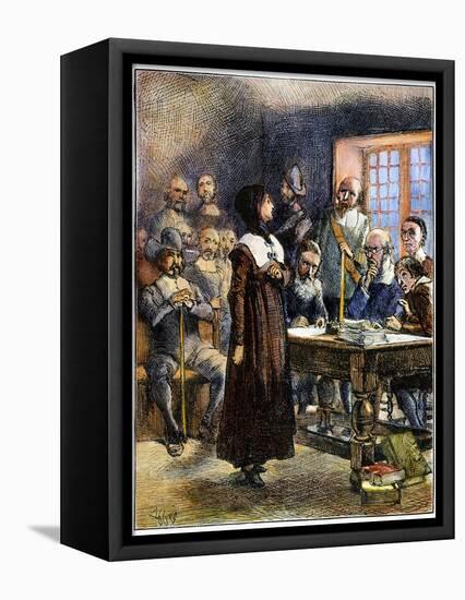 Anne Hutchinson (1591-1643)-Edwin Austin Abbey-Framed Stretched Canvas