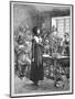 Anne Hutchinson on Trial for Offending the Puritan Clergy in Massachusetts (Litho)-American-Mounted Giclee Print