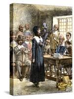 Anne Hutchinson Sentenced to Be Banished from Massachusetts Bay Colony, 1637-null-Stretched Canvas