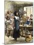 Anne Hutchinson Sentenced to Be Banished from Massachusetts Bay Colony, 1637-null-Mounted Giclee Print