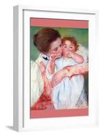 Anne Klein, from the Mother Embraces-Mary Cassatt-Framed Art Print