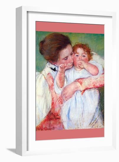 Anne Klein, from the Mother Embraces-Mary Cassatt-Framed Art Print