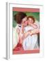 Anne Klein, From The Mother Embraces-Mary Cassatt-Framed Art Print