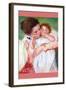 Anne Klein, From The Mother Embraces-Mary Cassatt-Framed Art Print