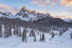 Italy, Trentino-Alto Adige, the Dolomite Peaks Tre Cime Di Lavaredo Wreathed in Cloud-Anne Maenurm-Photographic Print