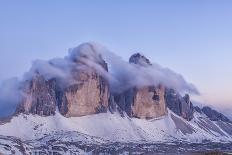Italy, Trentino-Alto Adige, the Dolomite Peaks Tre Cime Di Lavaredo Wreathed in Cloud-Anne Maenurm-Photographic Print