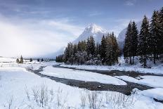 Italy, Cortina D'Ampezzo, Winter Sunset on Tofana Di Rozes-Anne Maenurm-Stretched Canvas