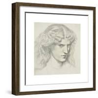 Anne Miller - Gaze-Dante Gabriel Rossetti-Framed Premium Giclee Print