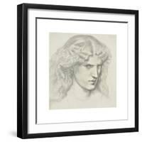 Anne Miller - Gaze-Dante Gabriel Rossetti-Framed Premium Giclee Print