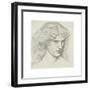 Anne Miller - Gaze-Dante Gabriel Rossetti-Framed Premium Giclee Print