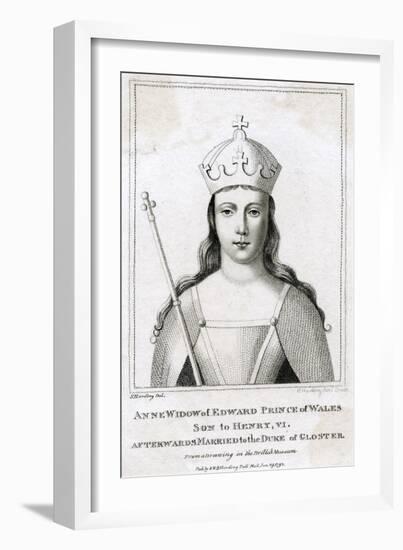 Anne Neville, Q of R3-S Harding-Framed Art Print