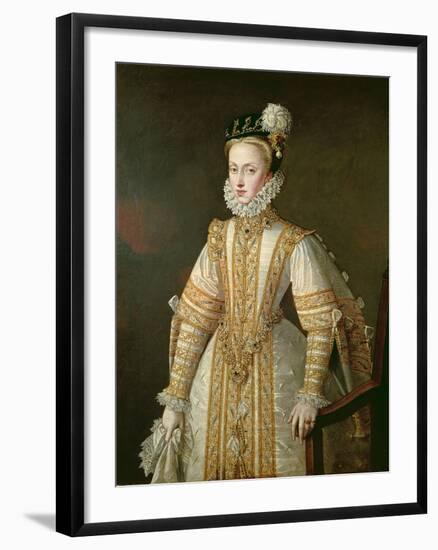 Anne of Austria (1549-80) Queen of Spain, c.1571-Alonso Sanchez Coello-Framed Giclee Print